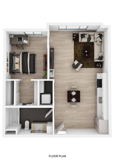 1 Bedroom G Floor Plan